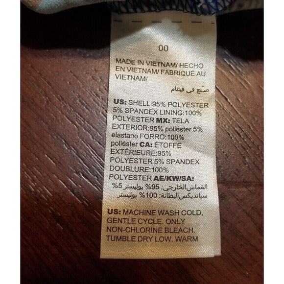 Chico's Blue Ornate Medallion/Floral Print Blouson Dress, PO LNC - Size 0 (XS-2) - Picture 9 of 9